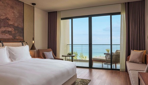Habitación superior, 1 cama de matrimonio grande, balcón, vistas al mar