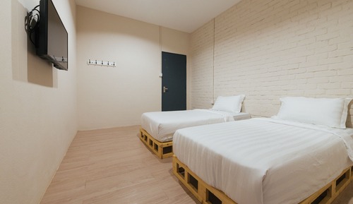 Habitación con 2 camas individuales