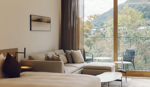Habitación Premier con 2 camas individuales, balcón, vistas al río