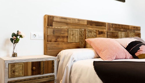 Habitación con 1 cama doble o 2 individuales, baño privado