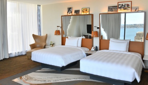 Suite Premier, 2 camas de matrimonio, vistas a la ciudad