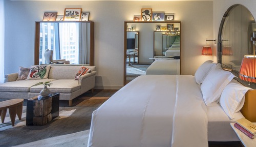 Habitación Deluxe, 1 cama de matrimonio grande, ducha adaptada, vistas a la ciudad