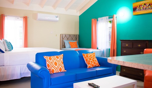 Suite estudio exclusiva, 1 habitación, vistas al jardín, planta baja