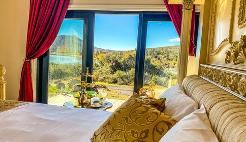 Suite estudio romántica, 1 cama de matrimonio grande, vistas al lago