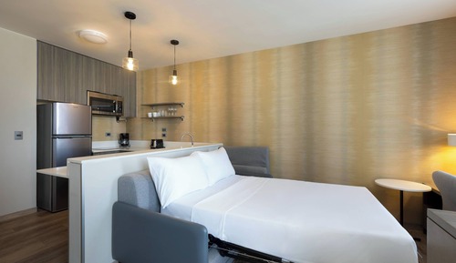 Estudio, 1 cama de matrimonio grande con sofá cama, no fumadores, vistas a la ciudad