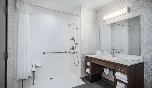 Suite, 1 cama de matrimonio grande (Mobility & Hearing, Roll-In Shower)