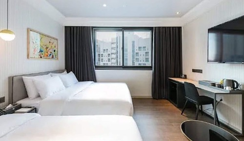 Habitación estándar con 2 camas individuales, vistas a la ciudad