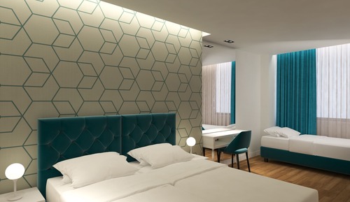 Habitación triple, accesible para personas con discapacidad
