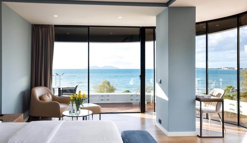 Habitación Deluxe doble, balcón, vistas al mar