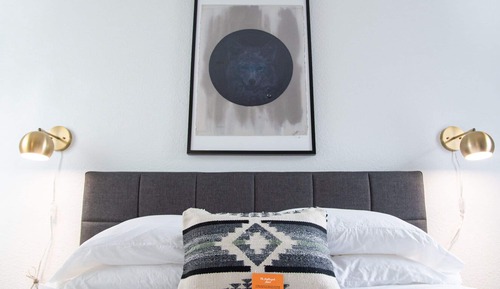 Habitación, 1 cama de matrimonio, cocina básica