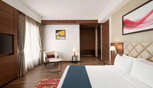 Habitación Deluxe, 1 cama de matrimonio, accesible para personas con discapacidad (Mobility)