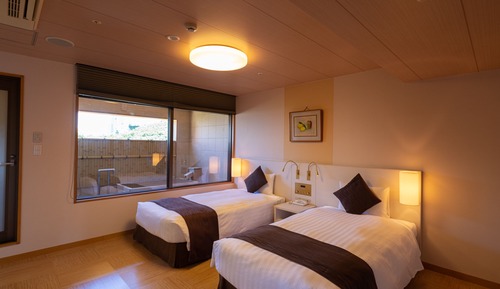 Habitación tradicional, no fumadores (Delux Japanese-Western,open-airbath)