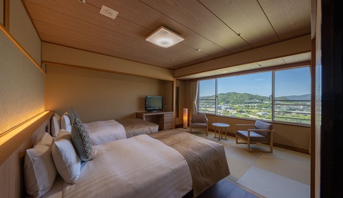 Habitación tradicional con 2 camas individuales, no fumadores (Japanese-style)