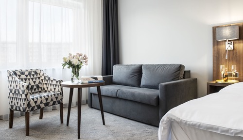 Habitación Premium doble, 1 cama de matrimonio con sofá cama