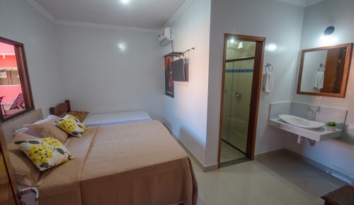 Habitación cuádruple Confort, 2 camas dobles, vistas al patio