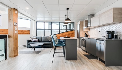 Apartamento de diseño, 1 cama de matrimonio con sofá cama, cocina