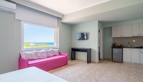Estudio Deluxe, vistas al mar