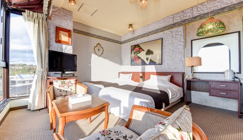 Habitación Deluxe con 2 camas individuales, vistas al mar