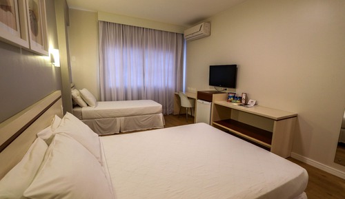 Habitación con 1 cama doble o 2 individuales