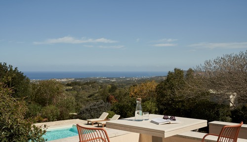Habitación clásica doble, terraza, vistas al mar (Altair)