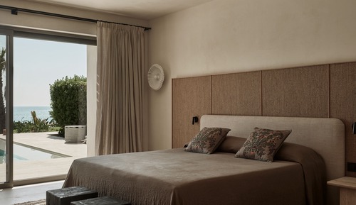 Suite presidencial, 1 cama de matrimonio grande, vistas a la playa, frente a la playa