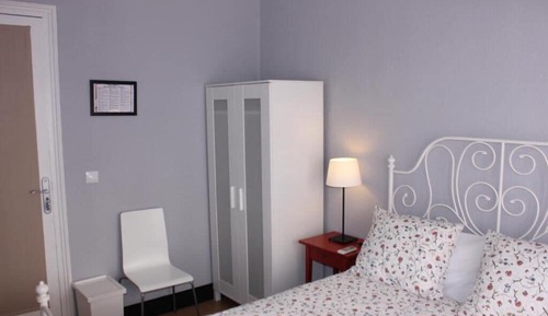 Habitación Doble Estándar con baño privado fuera de la habitación