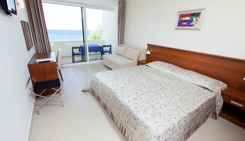 Habitación estándar doble, balcón, vistas al mar
