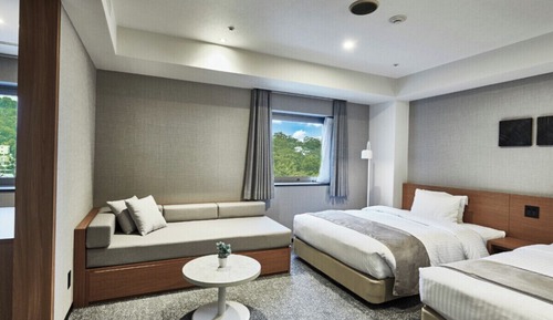 Habitación Deluxe con 2 camas individuales, varias camas, no fumadores (For 2-5 people use)