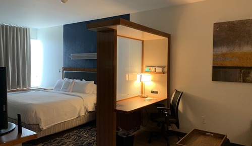 Estudio, 1 cama de matrimonio grande con sofá cama