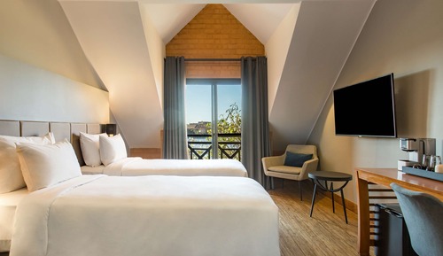 Habitación superior, balcón, vistas al lago