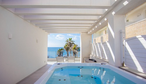Suite panorámica, bañera de hidromasaje, vistas al mar