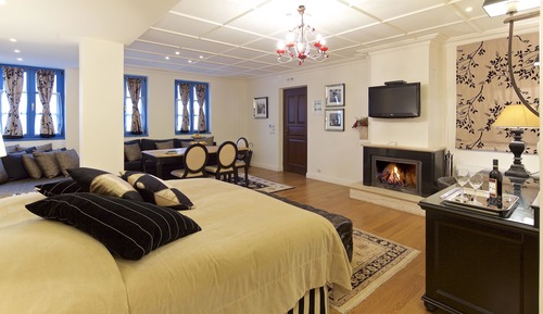 Suite Deluxe, 1 cama de matrimonio grande con sofá cama