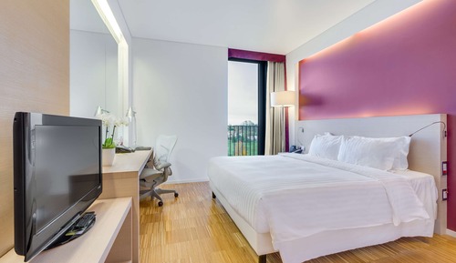 Habitación, 1 cama de matrimonio grande, accesible para personas con discapacidad