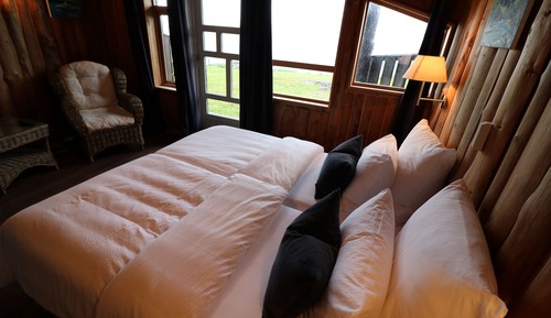 Habitación económica doble, vistas al mar