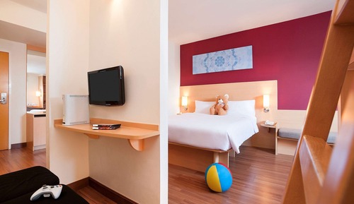 Habitación familiar, varias camas