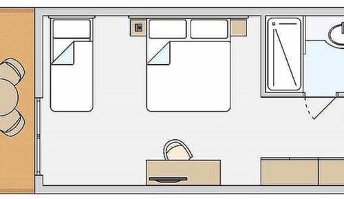 Habitación doble superior de uso individual, vistas parciales al mar (Torre)