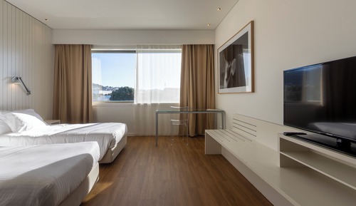 Habitación con 1 cama doble o 2 individuales, vistas a la montaña
