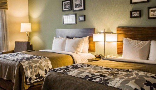 Habitación estándar, 2 camas de matrimonio, accesible para personas con discapacidad, no fumadores