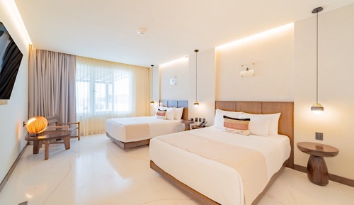 Suite, varias camas, vistas al mar