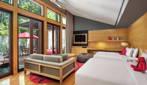 Villa, 1 habitación, vistas al jardín (Jungle Oasis, 2 Queen)