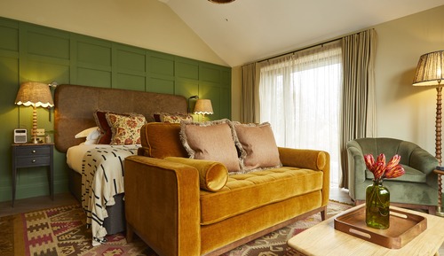 Habitación junior doble, 1 cama de matrimonio grande, vistas al jardín