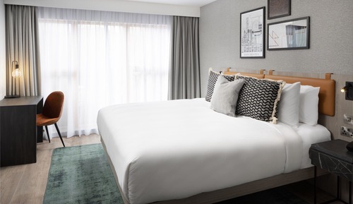Estudio, 1 cama de matrimonio grande con sofá cama
