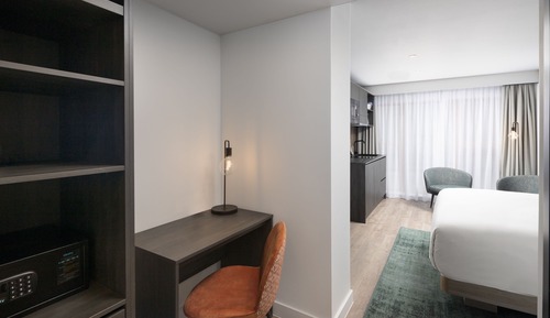 Estudio, 1 cama de matrimonio