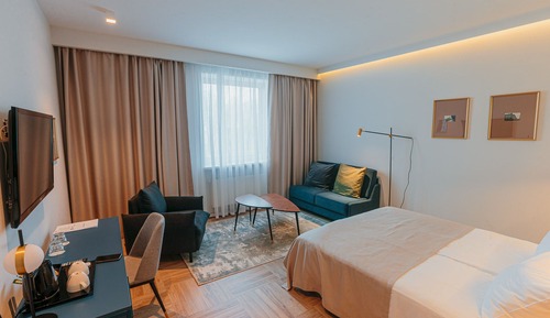 Habitación Deluxe con 1 cama doble o 2 individuales, bañera
