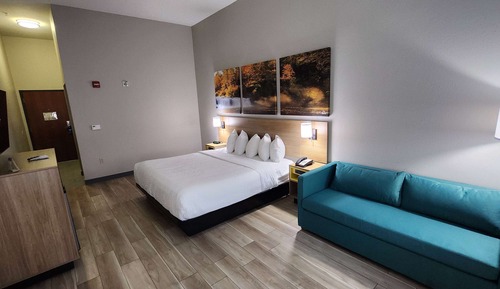 Habitación, 1 cama de matrimonio grande, no fumadores (Mobility/Hearing, Roll-in Shower)