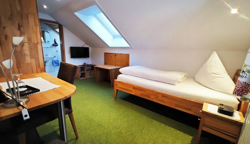 Habitación individual, vistas a la montaña