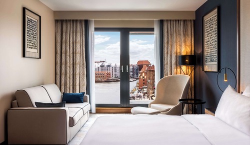 Habitación Deluxe, 1 cama de matrimonio grande con sofá cama, vistas al río