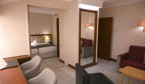 Habitación familiar, 1 cama de matrimonio con sofá cama (Traditional Family Room)