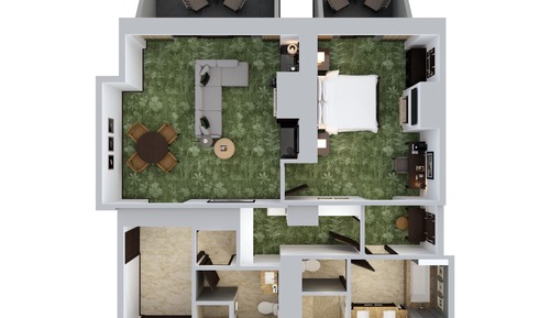 Suite, accesible para personas con discapacidad, vistas al complejo turístico (with Fire Pit)