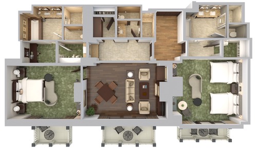 Suite, varias camas (Vista View)